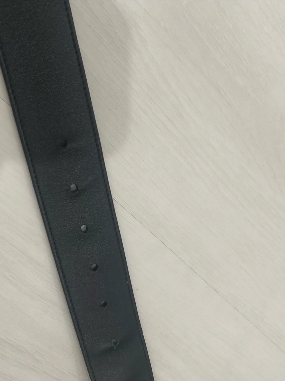 Gucci Double G Black Leather Belt with Gold Buckle medium 2 inch